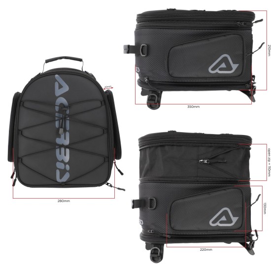 Geanta spate Grand Tour 25L Acerbis Negru Geanta spate Grand Tour 25L Acerbis Negru