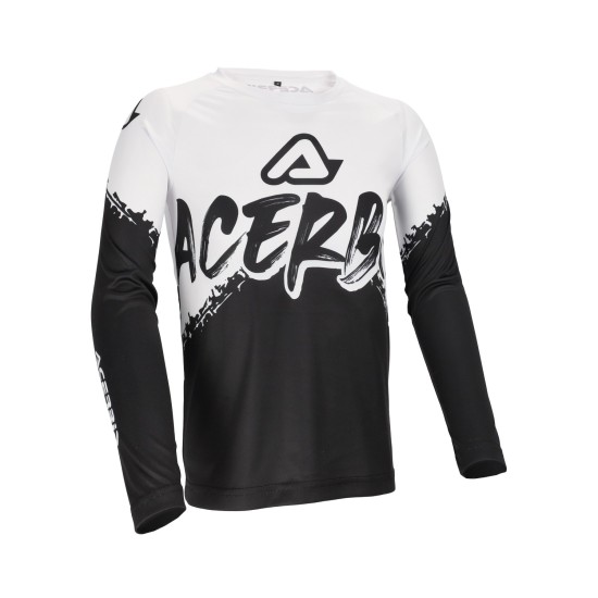 Tricou copii MX Linear Acerbis Negru/Alb Tricou copii MX Linear Acerbis Negru/Alb