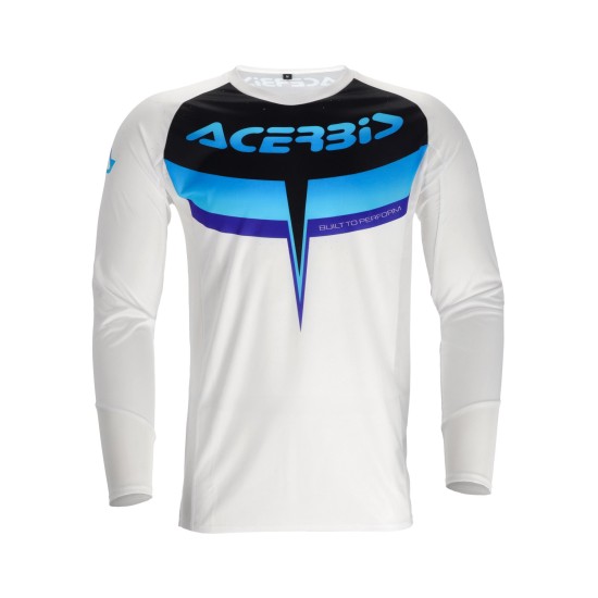 Tricou MX Track 2.0 Acerbis Alb/Albastru Tricou MX Track 2.0 Acerbis Alb/Albastru