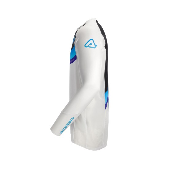 Tricou MX Track 2.0 Acerbis Alb/Albastru Tricou MX Track 2.0 Acerbis Alb/Albastru