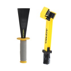 Razuitor noroi Raspa + perie lant Bruscia Acerbis Negru/Galben Razuitor noroi Raspa + perie lant Bruscia Acerbis Negru/Galben
