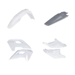 Kit plastice Husqvarna 24-25 Acerbis Alb/Gri Kit plastice Husqvarna 24-25 Acerbis Alb/Gri