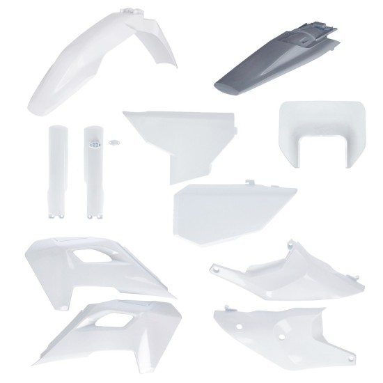 Kit complet plastice Husqvarna 24-25 Acerbis Alb/Gri