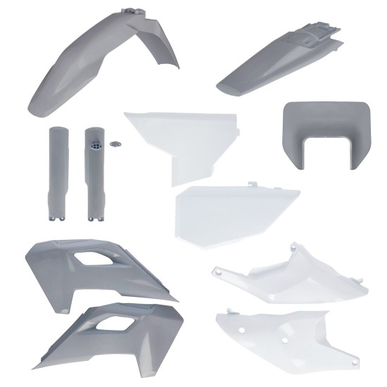 Kit complet plastice Husqvarna 24-25 Acerbis Gri/Alb
