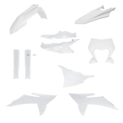 Kit complet plastice KTM 26-27 Acerbis Alb Kit complet plastice KTM 26-27 Acerbis Alb