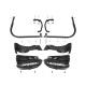 Handguard ADV Type A 24-26 Acerbis Negru/Alb