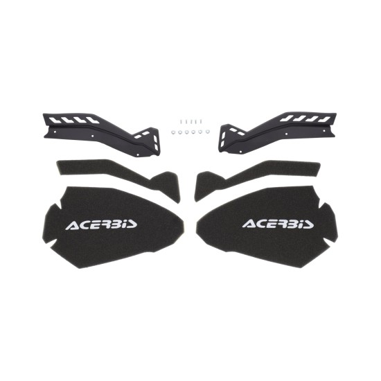 Plastice de schimb Super Mud Race handguard Linear Acerbis Negru/Alb