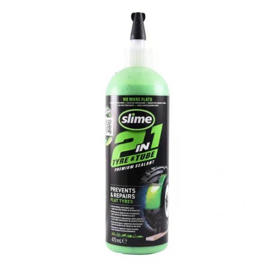 Solutie anti-pana SLIME 2IN1 SEALANT TUBELESS 473ml