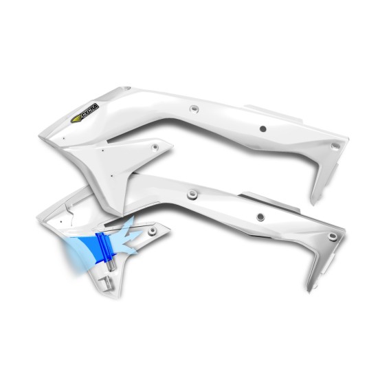 Laterale rezervor Powerflow Kawasaki 16-18 Cycra Alb