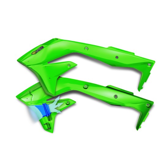 Laterale rezervor Powerflow Kawasaki 16-18 Cycra Verde