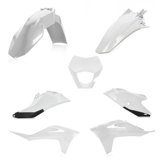 Kit complet plastice CompKit GasGas EC/ECF 21-23 Cycra Alb