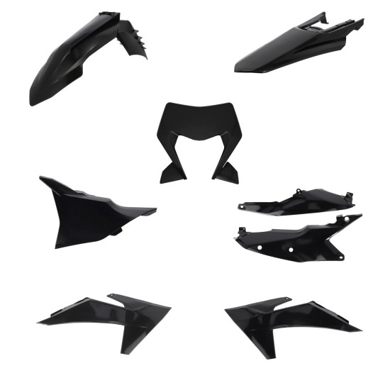 Kit complet plastice CompKit KTM EXC 450 24-25 Cycra Negru