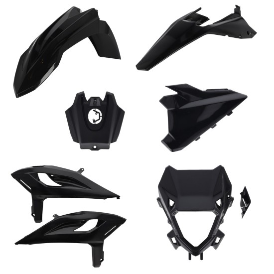 Kit complet plastice Beta X-Pro 25-26 Cycra Negru