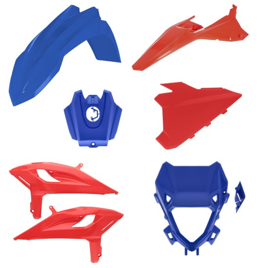 Kit complet plastice Beta X-Pro 25-26 Cycra Rosu/Albastru