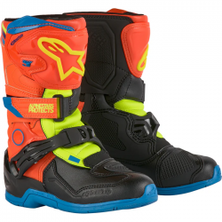 Cizme copii Alpinestars Tech3 S Orange Blue Yellow