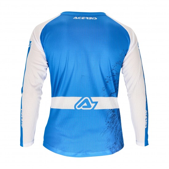 Tricou copii Acerbis MX J-Windy Two Vented Blue White