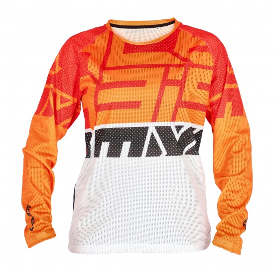 Tricou copii Acerbis MX J-Windy Four Vented Orange White