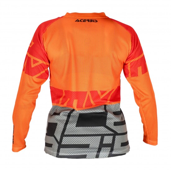 Tricou copii Acerbis MX J-Windy Four Vented Orange White