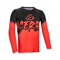 Tricou copii Acerbis MX Liniar Black Red