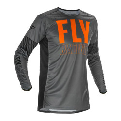 Tricou Fly Racing Lite Grey Orange Tricou Fly Racing Lite Grey Orange