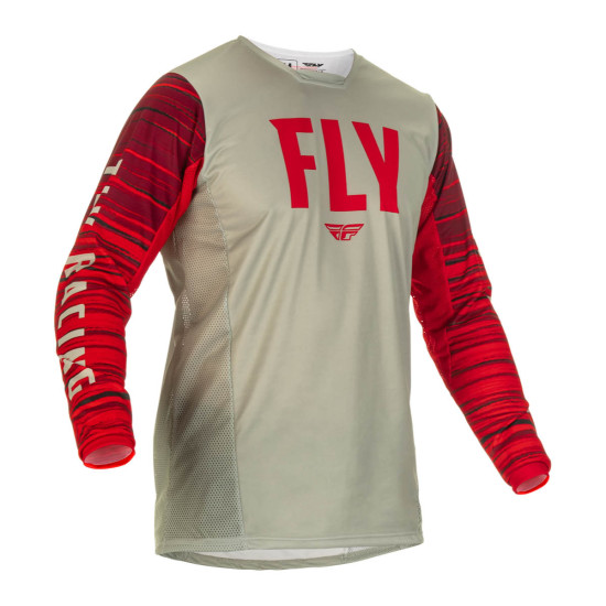 Tricou Fly Racing Kinetic Wave Grey Red