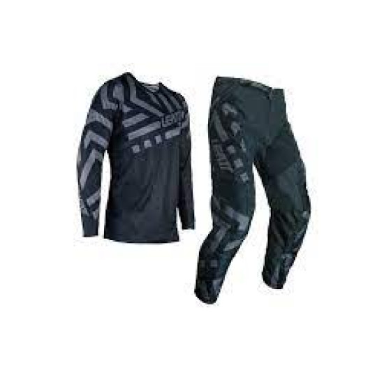 Set Tricou + Pantaloni Leatt 3.5 Black Grey