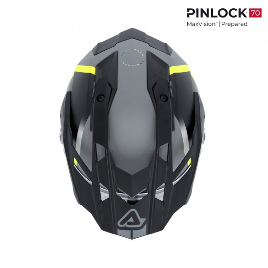 Casca Acerbis Attack Black Fluo Yellow