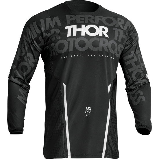 Tricou Thor Pulse Mono Black White