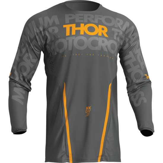 Tricou Thor Pulse Mono Dark Grey Yellow