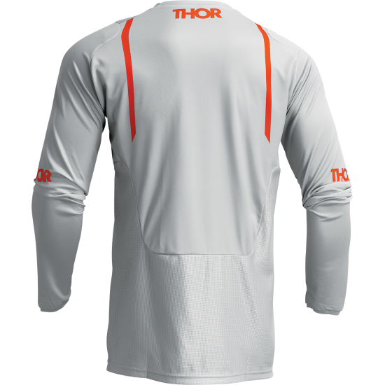 Tricou Thor Pulse Mono Light Grey Orange