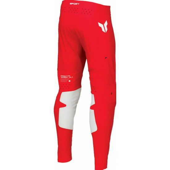 Pantaloni Thor Sportmode Riot  rosu/alb