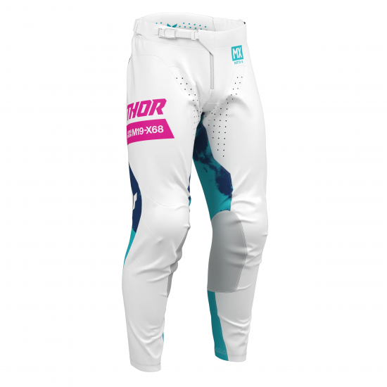 Pantaloni Thor Lanuchmode Bleach White Aqua
