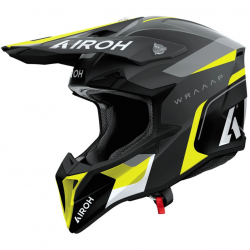 Casca Airoh Wraap Conquer Yellow Matt