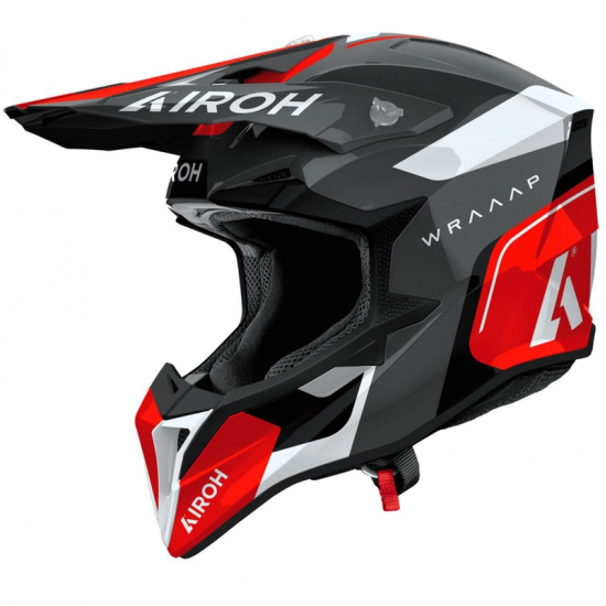 Casca Airoh Wraap Conquer Red Gloss Casca Airoh Wraap Conquer Red Gloss