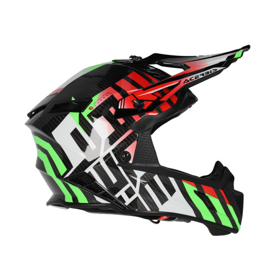 Casca Acerbis Steel Carbon 22.06 Green Red