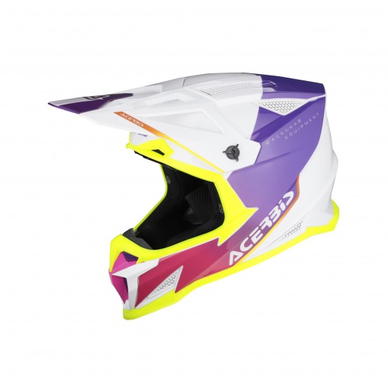 Casca Acerbis T711 White Purple