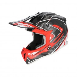Casca Acerbis Linear 2206 Grey Red Casca Acerbis Linear 2206 Grey Red