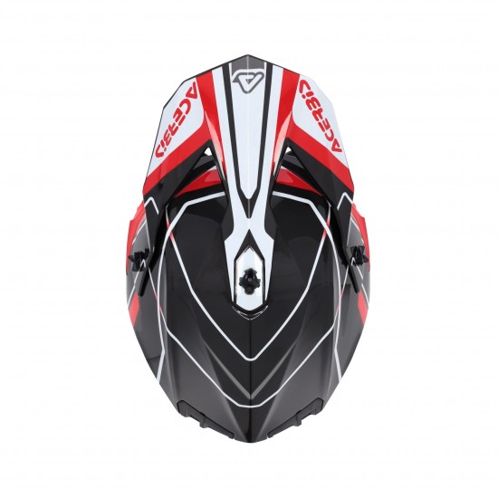 Casca Acerbis Linear 2206 Grey Red Casca Acerbis Linear 2206 Grey Red