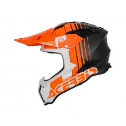 Casca carbon Acerbis Airstrike Orange White Casca carbon Acerbis Airstrike Orange White