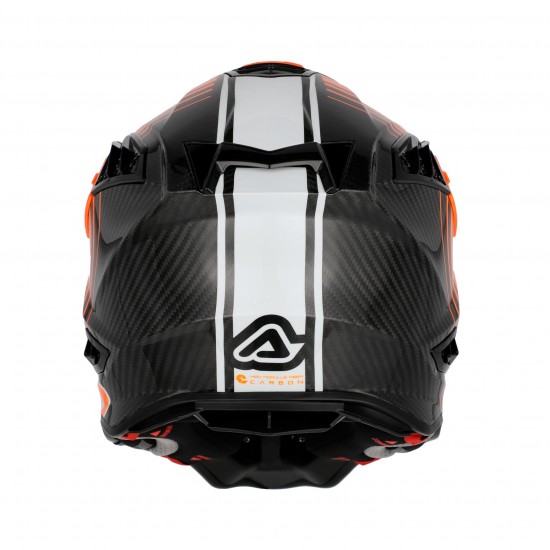 Casca carbon Acerbis Airstrike Orange White Casca carbon Acerbis Airstrike Orange White