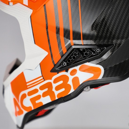 Casca carbon Acerbis Airstrike Orange White Casca carbon Acerbis Airstrike Orange White