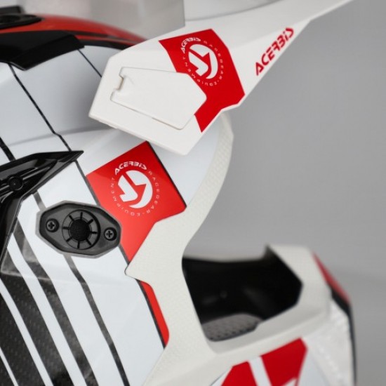 Casca carbon Acerbis Airstrike White Red Casca carbon Acerbis Airstrike White Red