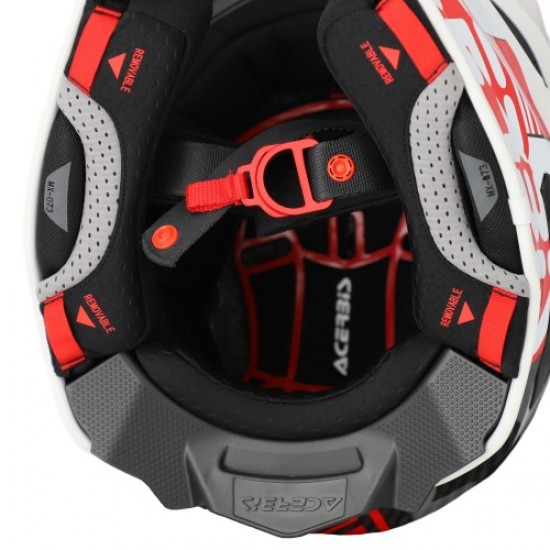 Casca carbon Acerbis Airstrike White Red Casca carbon Acerbis Airstrike White Red