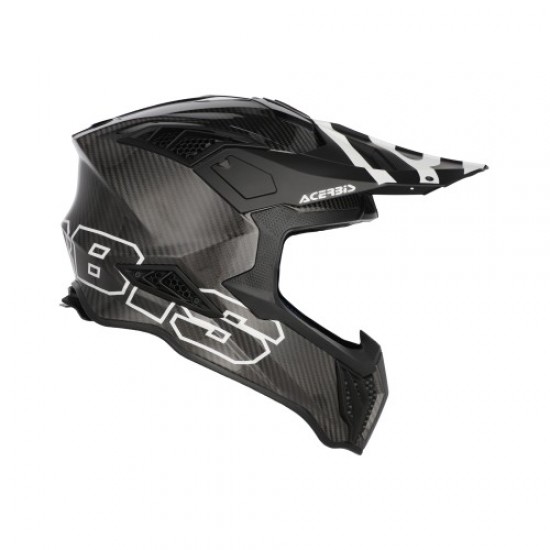 Casca carbon Acerbis Airstrike Black White Casca carbon Acerbis Airstrike Black White