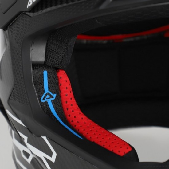 Casca carbon Acerbis Airstrike Black White Casca carbon Acerbis Airstrike Black White