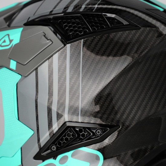 Casca carbon Acerbis Airstrike Turquoise Casca carbon Acerbis Airstrike Turquoise