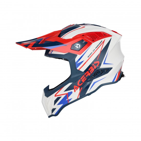 Casca Acerbis Airstrike-X White Blue Red Casca Acerbis Airstrike-X White Blue Red
