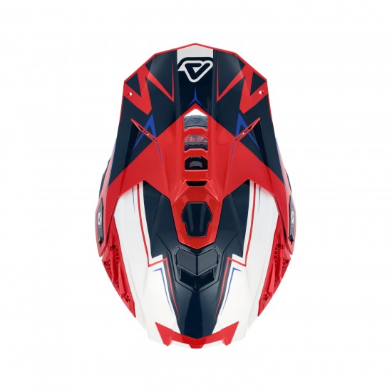 Casca Acerbis Airstrike-X White Blue Red Casca Acerbis Airstrike-X White Blue Red