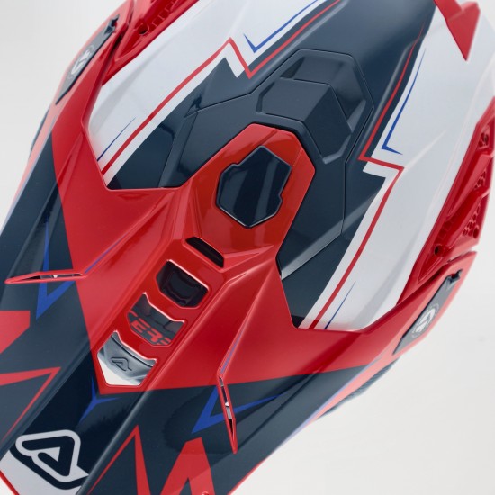 Casca Acerbis Airstrike-X White Blue Red Casca Acerbis Airstrike-X White Blue Red