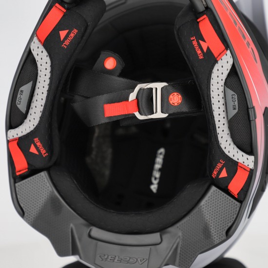 Casca Acerbis Airstrike-X Grey Red Casca Acerbis Airstrike-X Grey Red